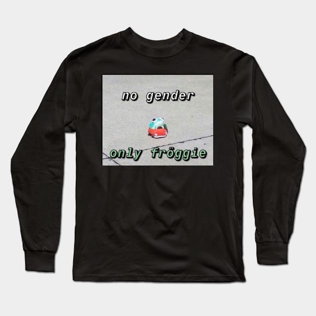 no gender, only froggie Long Sleeve T-Shirt by Wormunism